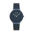 Montre OBAKU Net lille ronde en acier bleu