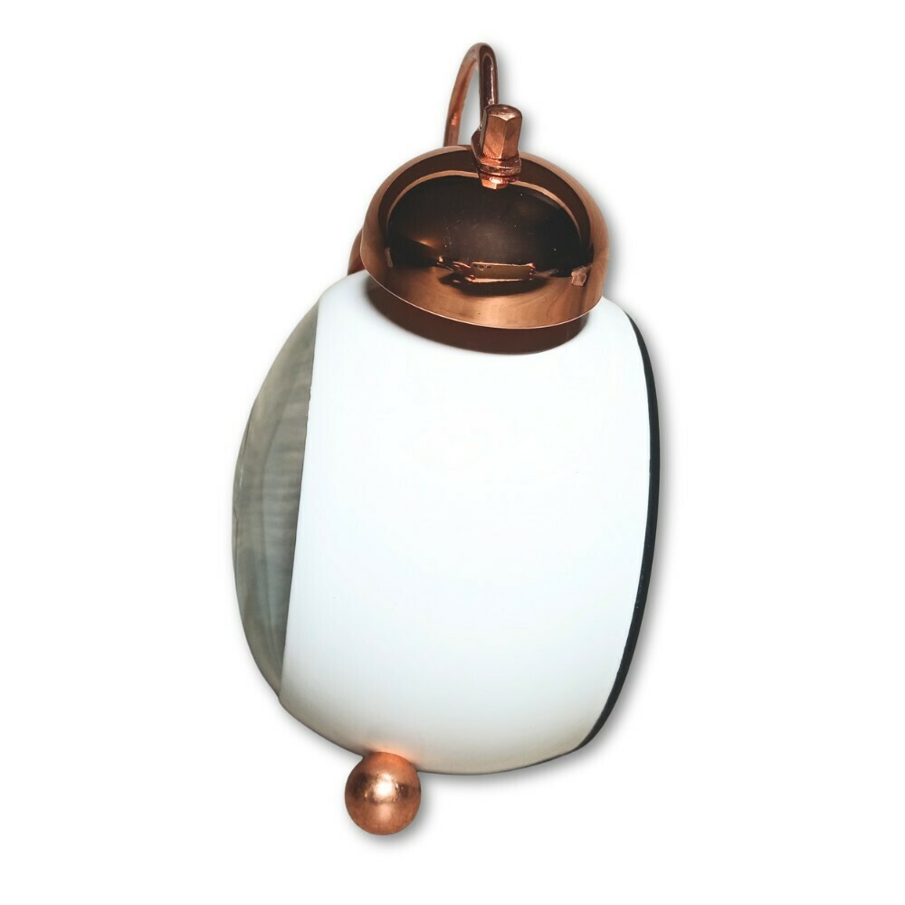 R&eacute;veil analogique blanc silencieux &agrave; cloches profil