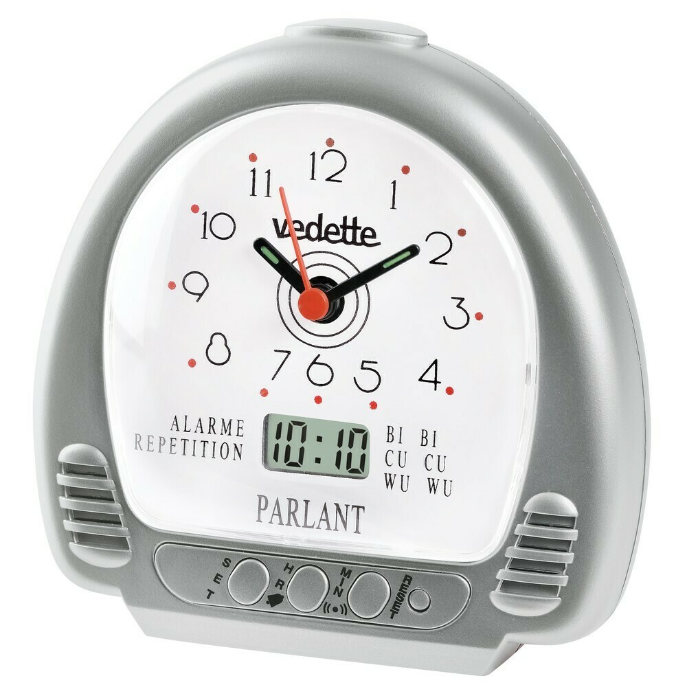 R&eacute;veil parlant argent&eacute; &agrave; r&eacute;p&eacute;tition Vedette