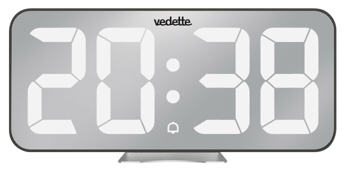 Réveil digital miroir Vedette sur secteur