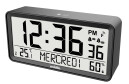 R&eacute;veil rectangulaire noir radio pilot&eacute; &agrave; r&eacute;p&eacute;tition