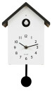 Coucou moderne blanc Bayard avec arr&ecirc;t de sonnerie