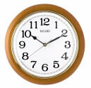 Pendule murale silencieuse ronde en bois massif Bayard