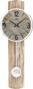 Horloge murale en bois de ch&ecirc;ne massif avec balancier