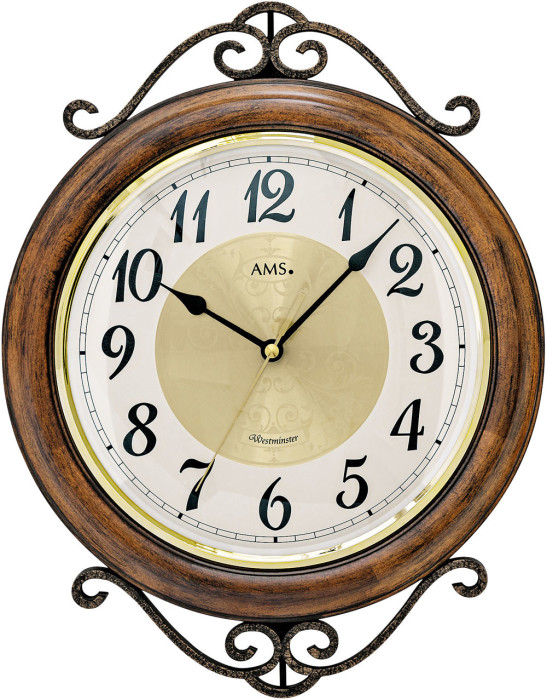 Horloge murale entourage en bois avec sonnerie Westminster