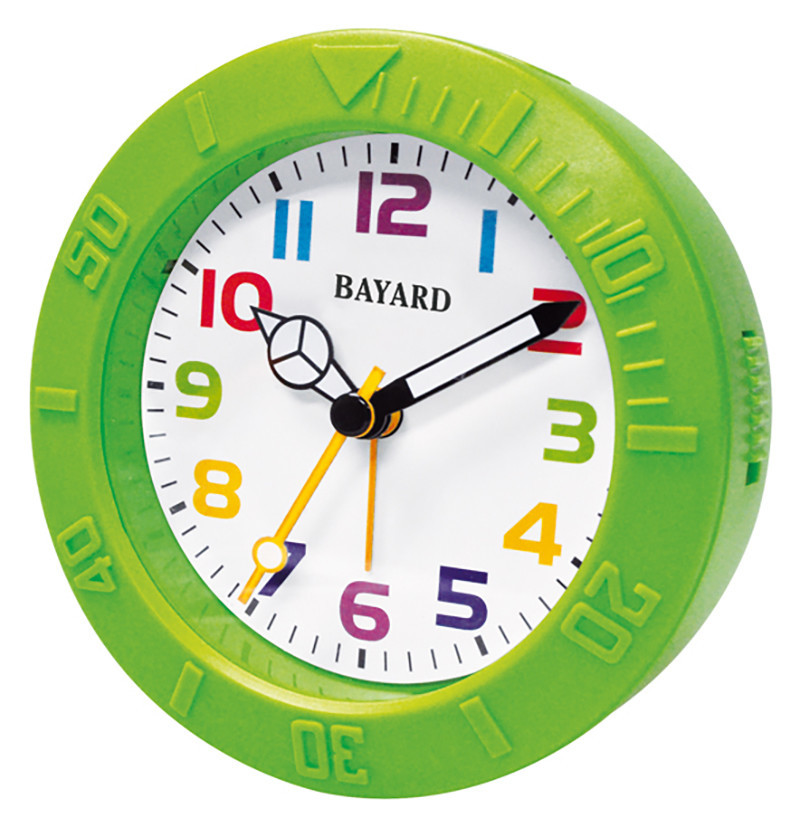R&eacute;veil enfant multicolore vert Bayard