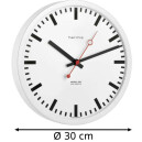Pendule murale &agrave; quartz blanche Hermle