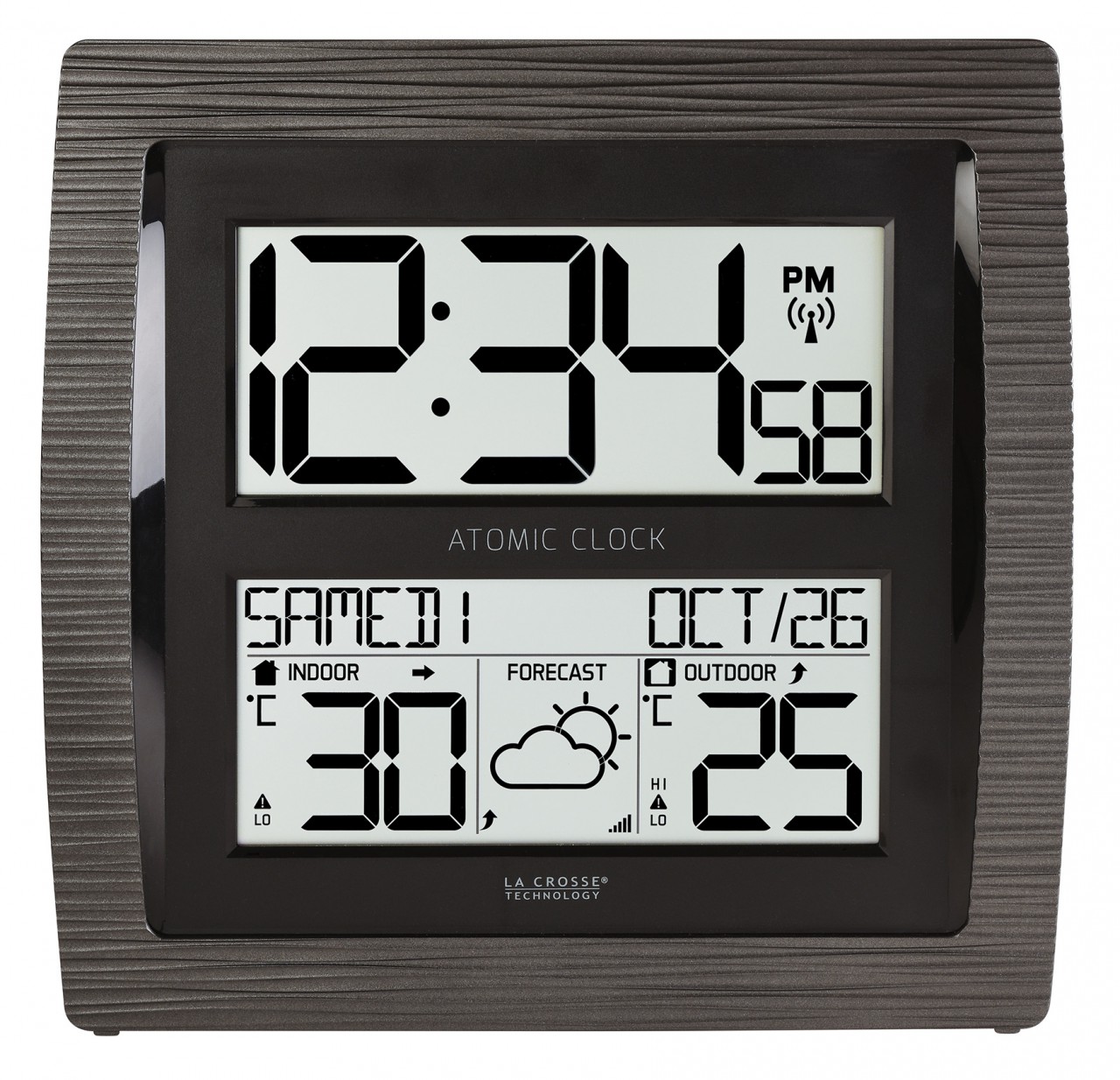 Station météo analogique avec horloge radiopilotée