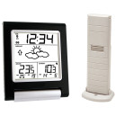 Station m&eacute;t&eacute;o noire radio-pilot&eacute;e avec pr&eacute;visions m&eacute;t&eacute;o