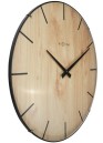 Pendule murale silencieuse en bois imprim&eacute;_profil