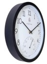 Pendule murale &eacute;tanche ronde noire pour ext&eacute;rieur_profil