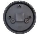 Pendule murale &eacute;tanche ronde noire ext&eacute;rieur temp&eacute;rature hygrom&eacute;trie_dos