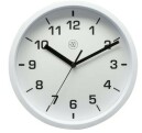 Pendule murale ronde blanche et lisible cadran blanc