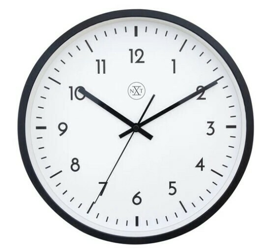 Pendule murale silencieuse blanche et lisible cadran blanc