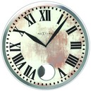 Horloge murale vintage chiffres romains balancier apparent