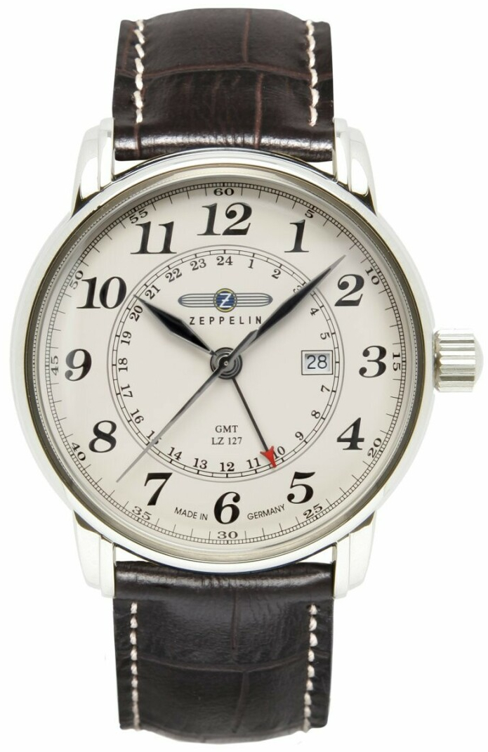 Montre LZ127 Graf GMT Second time Zone pour homme Zeppelin