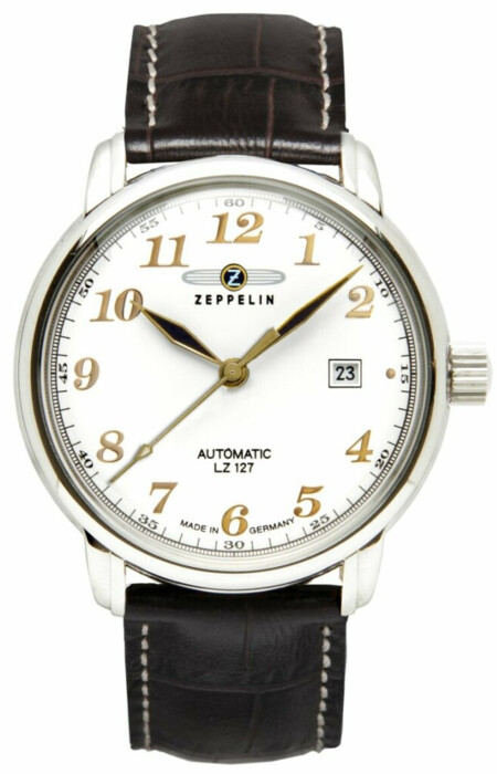 Montre LZ127 Graf cadran blanc pour homme Zeppelin