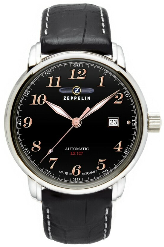 Montre LZ127 Graf cadran noir pour homme Zeppelin