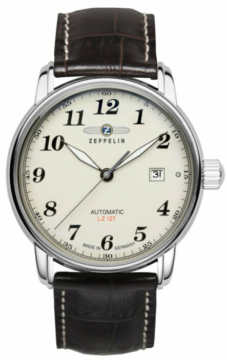 Montre LZ127 Graf cadran blanc pour homme Zeppelin