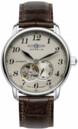 Montre LZ127 Graf c&oelig;ur ouvert cadran gris pour homme Zeppelin