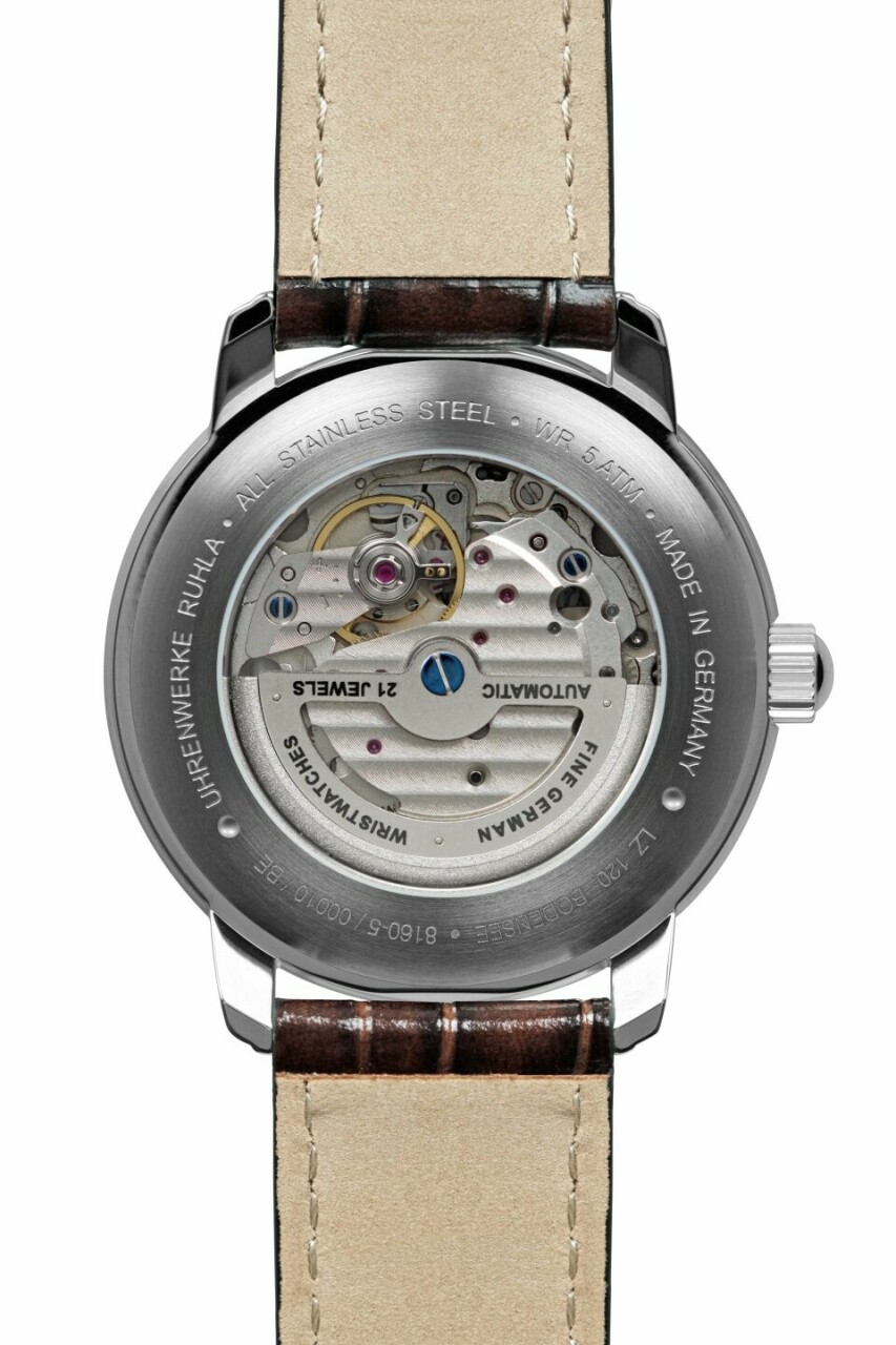 Montre automatique Zeppelin Bodensee 60 heures r&eacute;serve de marche pour homme_arri&egrave;re