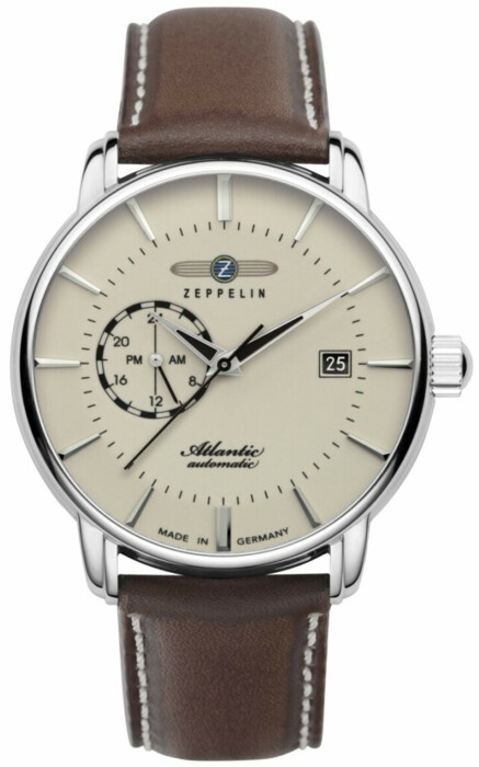 Montre automatique Zeppelin Atlantic affichage 24 heures cadran luminescent pour homme