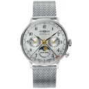 Montre quartz Zeppelin moonphase bracelet maille 7037M-1