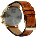 Montre quartz Zeppelin moonphase dor&eacute;e cuir marron 7039-1 arriere