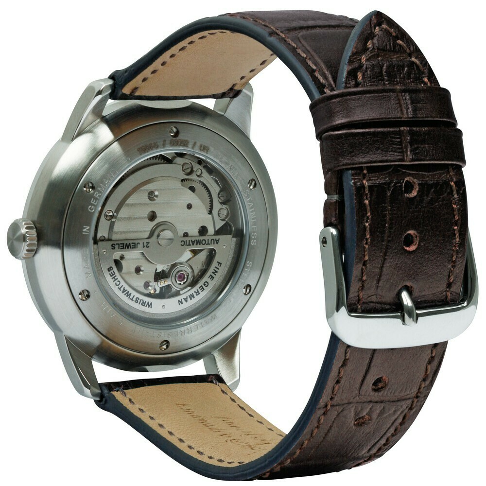 Montre automatique Zeppelin open heart cadran ivoire 7364-5 arriere