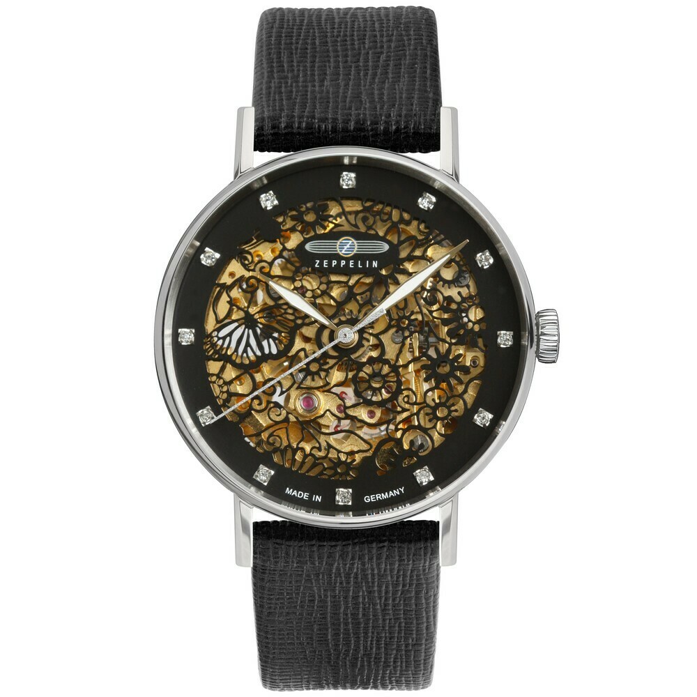 Montre automatique Zeppelin squelette femme dor&eacute;e 7461-2