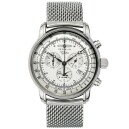 Montre chronographe Zeppelin 100 Jahre alarme acier 7680M-1
