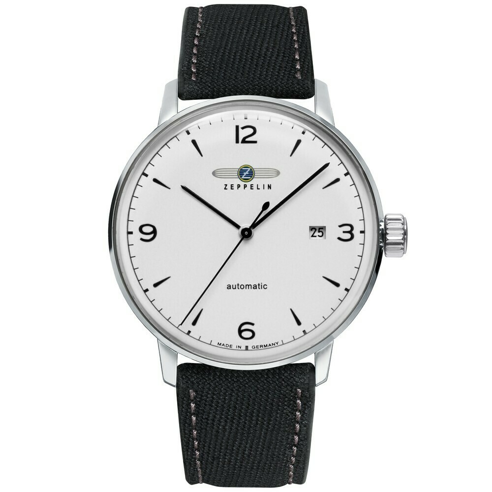 Montre automatique Zeppelin Bauhaus cadran blanc 8064-1N
