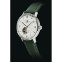 Montre automatique Zeppelin coeur ouvert vert homme 8066-1 profil