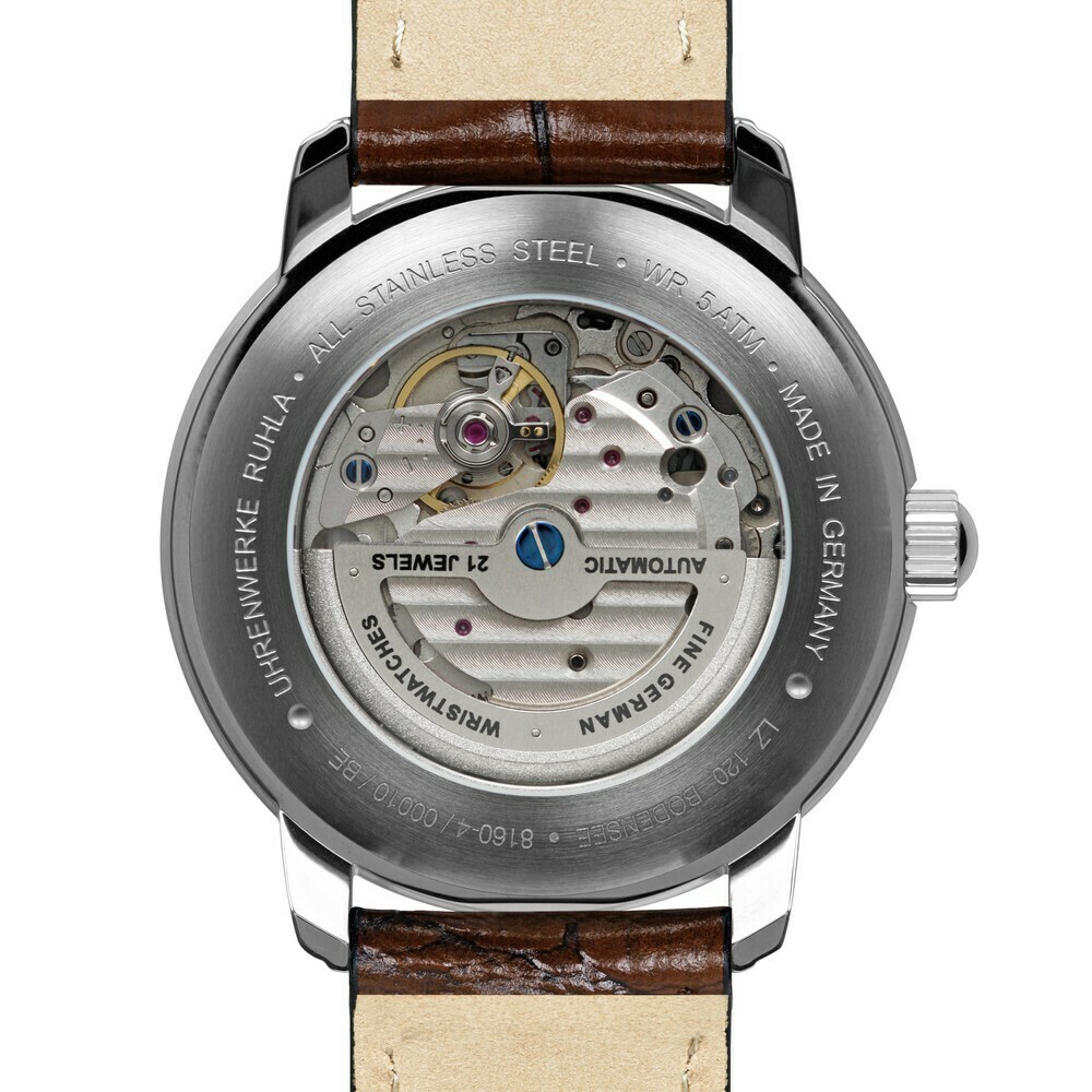 Montre automatique Zeppelin cadran vert Bodensee 8160-4 arriere