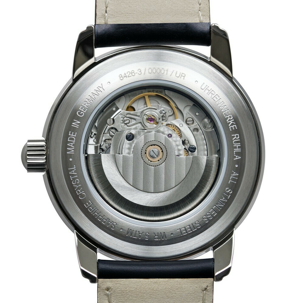 Montre automatique Zeppelin r&eacute;gulateur bleu Atlantic 8426-3 arriere