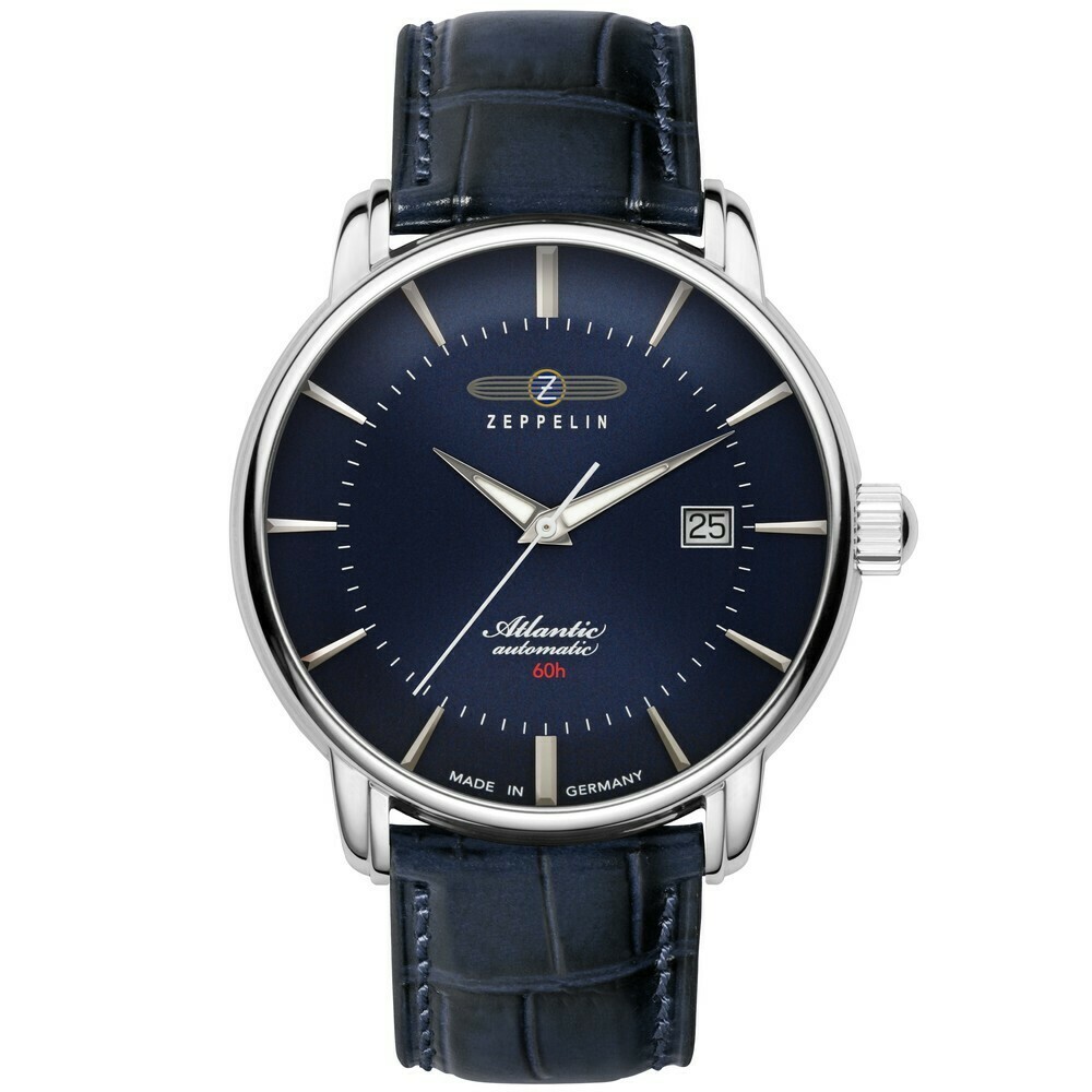 Montre automatique Zeppelin cadran bleu nuit Atlantic 8460-3