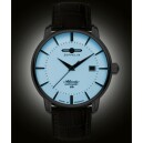Montre automatique Zeppelin cadran ivoire Atlantic 8460-5 nuit
