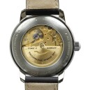 Montre automatique Zeppelin jour date noir Atlantic 8466-2 arriere