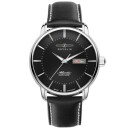 Montre automatique Zeppelin jour date noir Atlantic 8466-2