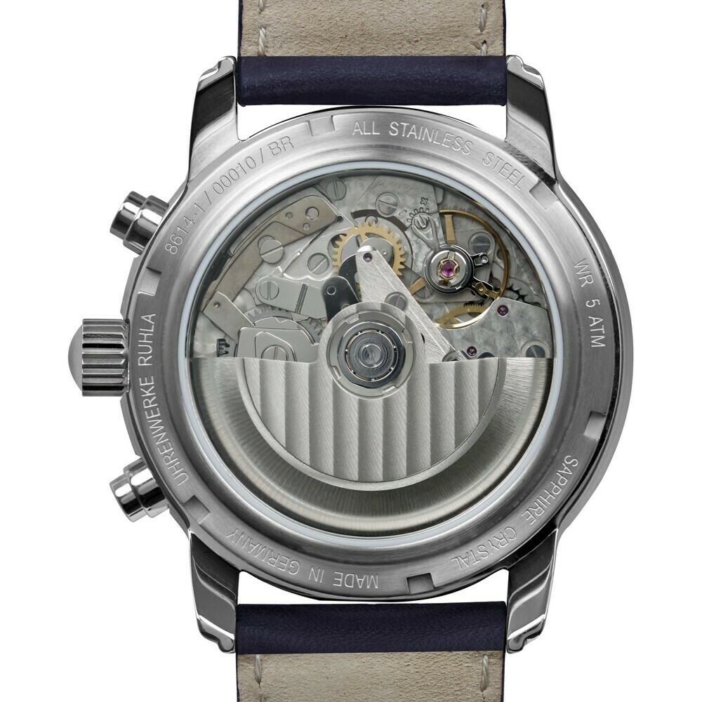 Montre automatique Zeppelin GMT cadran argent&eacute; homme 8468-1 arriere
