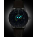 Montre automatique Zeppelin GMT cadran bleu nuit 8468-3 nuit