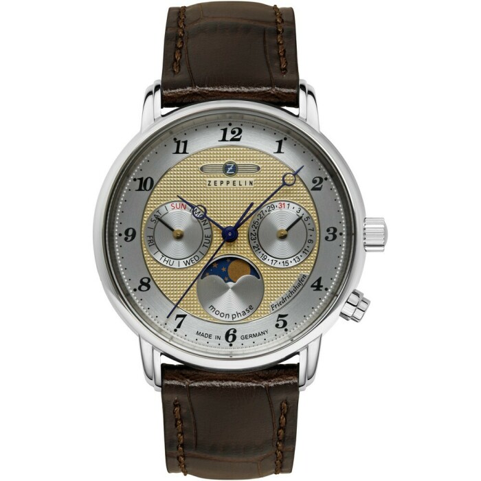 Montre quartz Zeppelin Friedrichshafen Lady phase de lune 8537-5