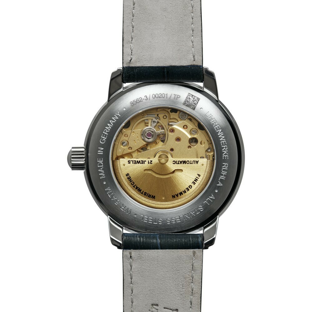 Montre automatique Zeppelin cadran bleu homme jour 8562-3