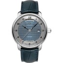 Montre automatique Zeppelin cadran bleu homme jour 8562-3