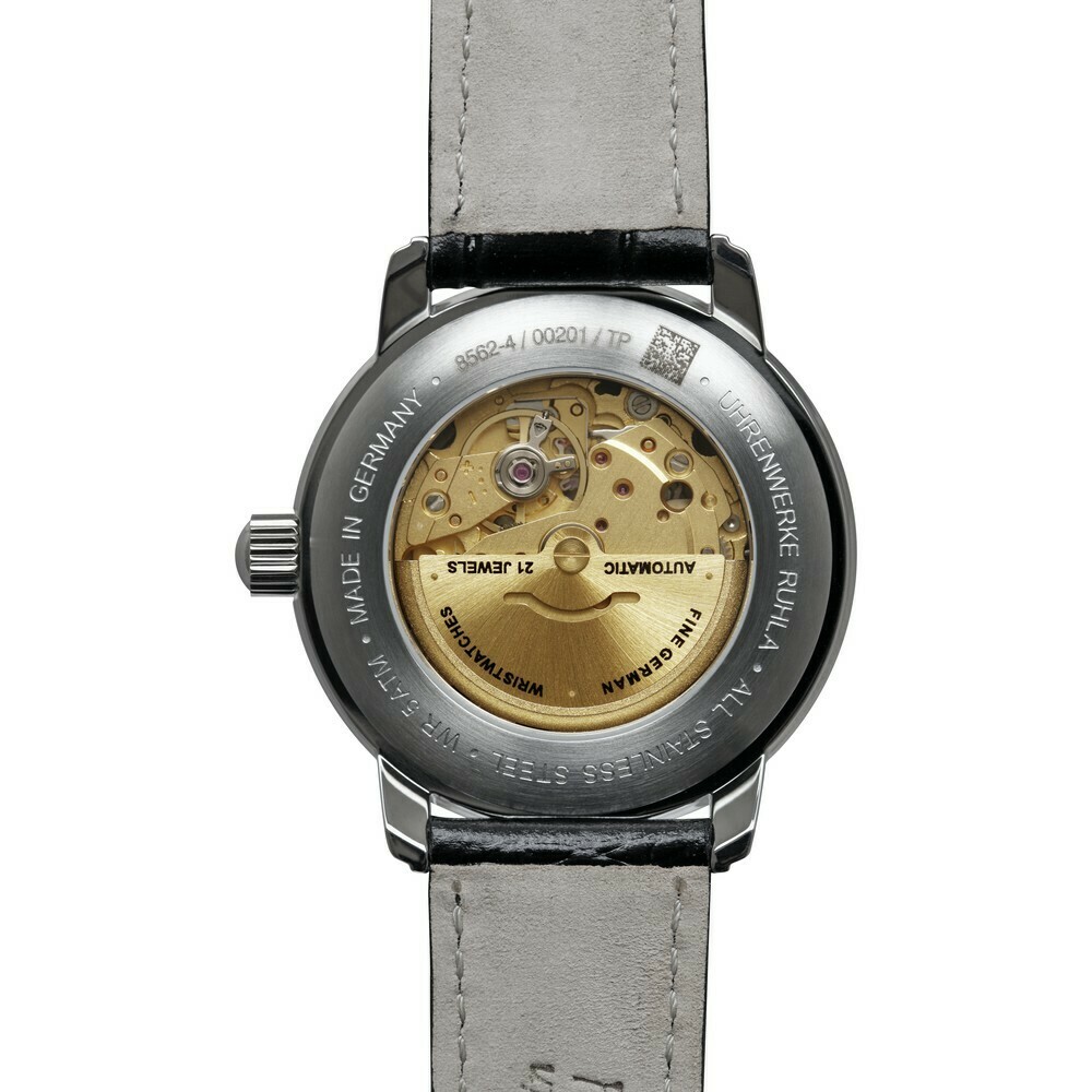 Montre automatique Zeppelin cadran argent&eacute; homme jour 8562-4 arriere