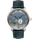 Montre automatique Zeppelin open heart cadran bleu 8566-3