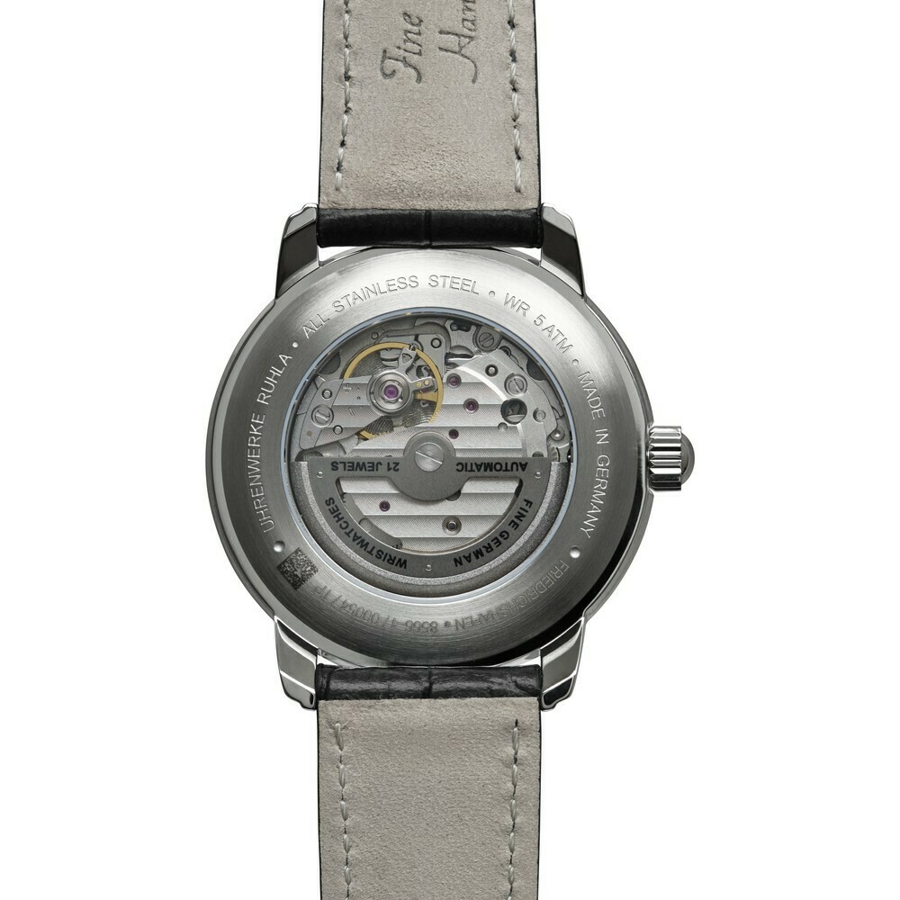 Montre automatique Zeppelin open heart cadran argent&eacute; 8566-4