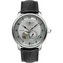 Montre automatique Zeppelin open heart cadran argent&eacute; 8566-4
