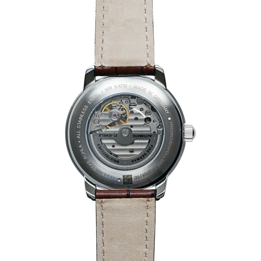 Montre automatique Zeppelin cadran blanc 24 heures 8568-1 arriere