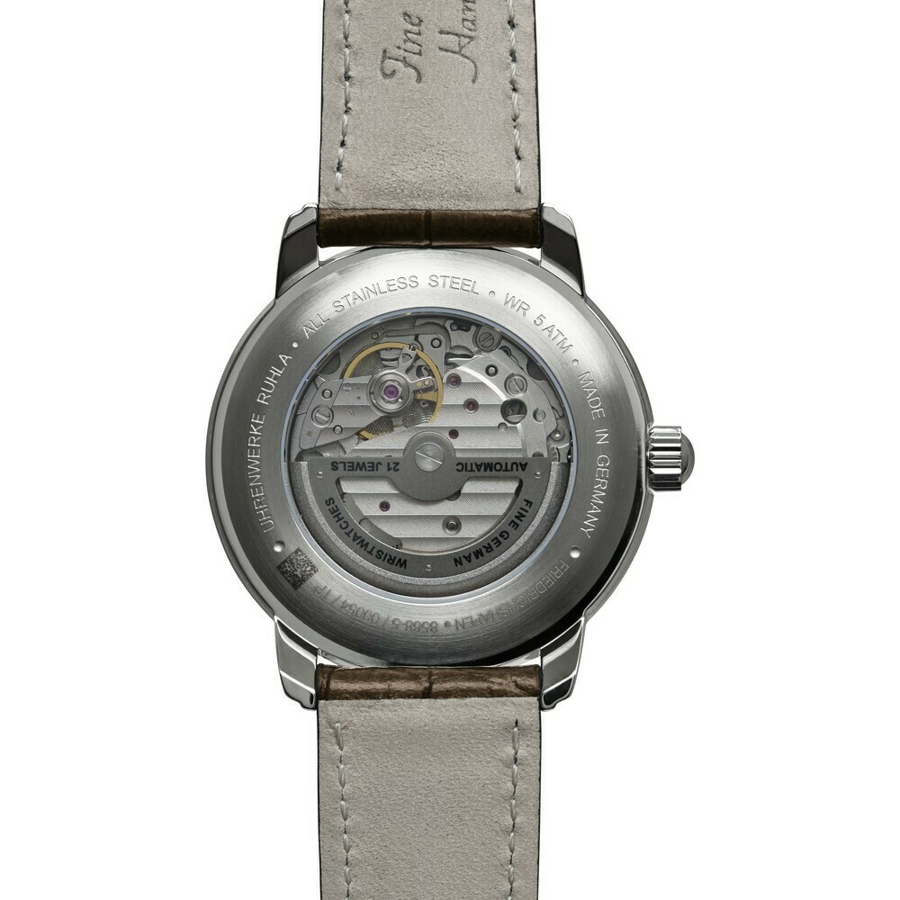 Montre automatique Zeppelin cadran beige 24 heures 8568-5 arriere
